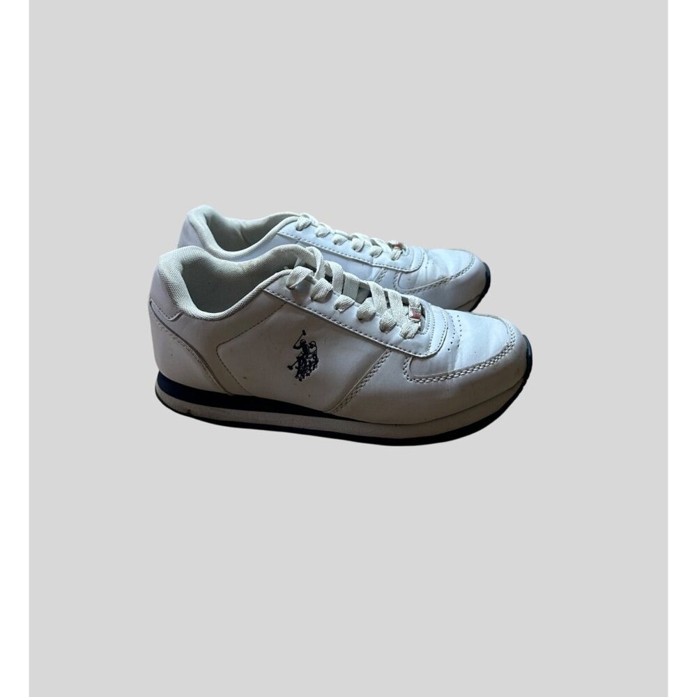 U.S. Polo Assn Size 7 Mens Casual Walking Sneakers Shoes White - Picture 4 of 10